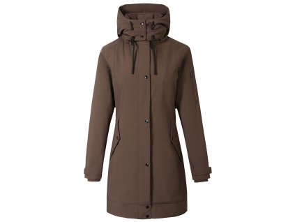 Dámská zimní jezdecká parka Covalliero A/W 2024, hnědá
