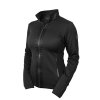 all black glimmer fleece jacket