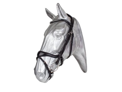 Uzdečka tvarovaná čelenka s kamínky Kentaur černá full