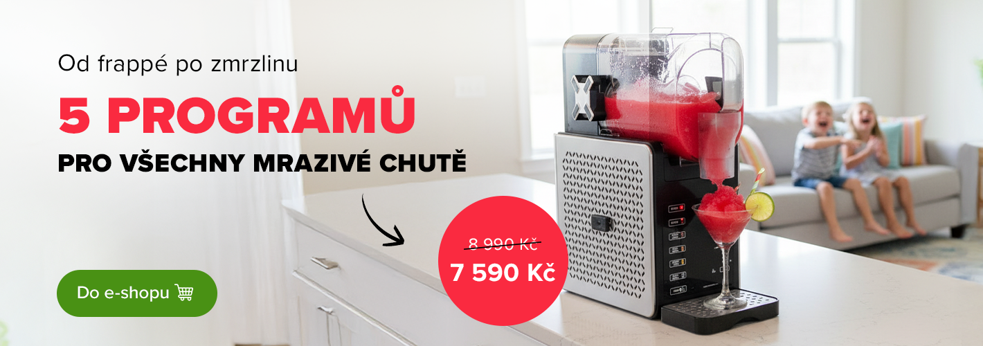 Výrobník ledové tříště FROZEE FS-201, ledová tříšť, frappé, smoothie, sorbety