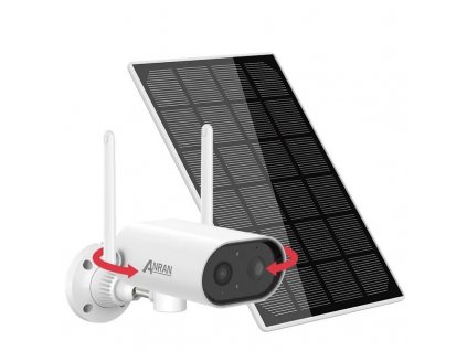 WiFi kamera / Anran S02-J / rozlišení 3MP / baterie 9600mAh / Solární napájení