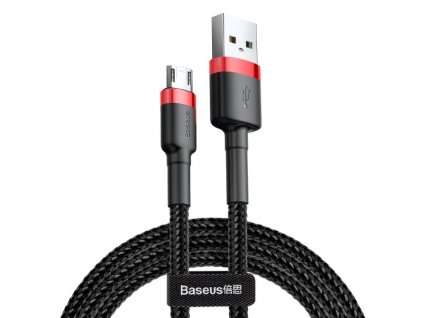 Baseus nabíjecí a datový kabel Micro USB 2.4A / délka 1M Red + Black (Délka 1M)
