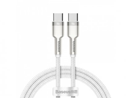 Baseus nabíjecí a datový kabel Type-C / Type-C 100W  / délka 1m White (Délka 1M)