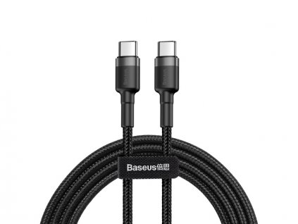 Baseus nabíjecí a datový kabel Type-C PD2.0 60W 1M Grey-Black (Délka 1M)