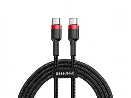 Baseus nabíjecí a datový kabel Type-C PD2.0 60W 1M Red-Black (Délka 1M)