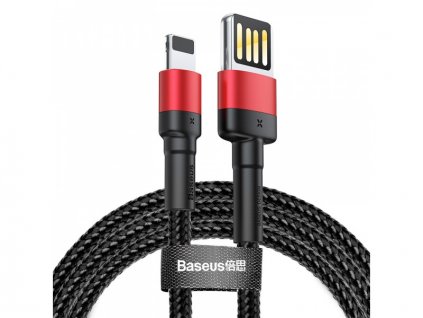 1395 baseus nabijeci a datovy kabel usb lightning 2 4a delka 1m red black