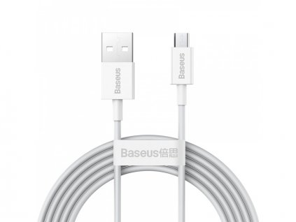 1497 baseus rychlonabijeci a datovy kabel usb micro 2a 2m white