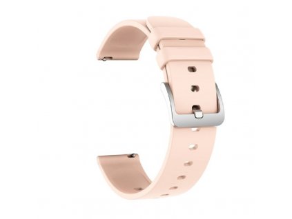 1611 silikonovy reminek sirka 20mm chytre hodinky smart xp8 fit rose gold