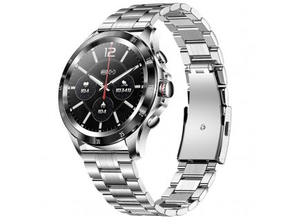 Chytré hodinky / Lige BW017 Sport / stříbrné / stříbrný ocelový řemínek