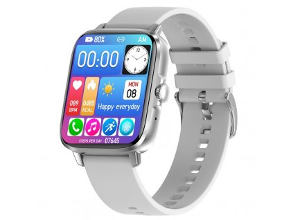 Chytré hodinky Lige DT102 Pro / stříbrné / NFC, GPS / BT hovory