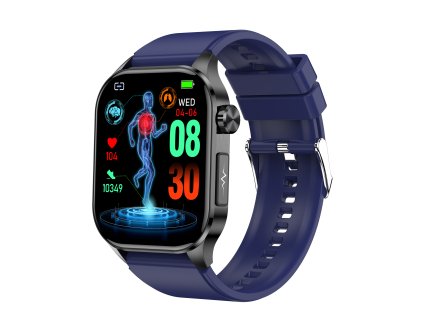Chytré hodinky Lige HEALTH E500 Fit / Cukr v krvi / EKG + PPG / Krevní tlak / teplota