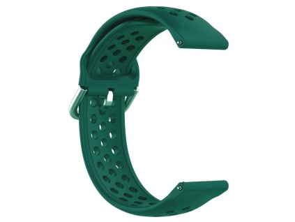 Sportovní silikonový řemínek k hodinkám / zelený / šířka 22mm /