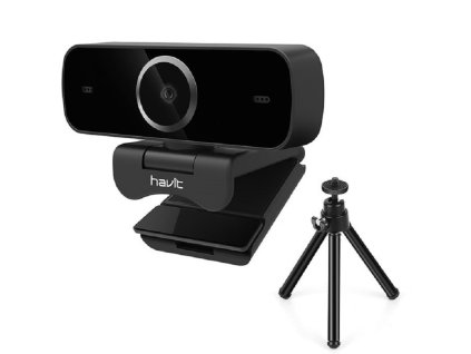 USB Webkamera / Havit H100 / černá / 1080p FULL HD