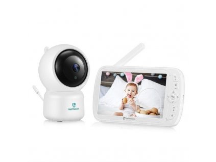 Dětská chůvička / HeimVision HMB33 / barevný displej 5" / automatické otáčení / nahrávání záznamu na SD kartu /