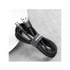 Baseus nabíjecí a datový kabel Micro USB 2.4A / délka 1M Grey-Black (Délka 0,5M)