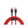 1197 baseus nabijeci a datovy kabel type c pd2 0 60w 1m red