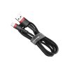 1236 3 baseus nabijeci a datovy kabel usb pro lightning 1 5a delka 2m red black