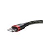1236 baseus nabijeci a datovy kabel usb pro lightning 1 5a delka 2m red black