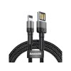 1380 baseus nabijeci a datovy kabel usb lightning 2 4a delka 1m black