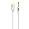 Baseus audiokabel Yiven Type-C / Jack 3.5mm  / délka 1,2m / Silver