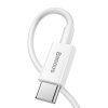3028 baseus pruzny nabijeci a datovy kabel usb c lightning 20w delka 1m bila catlys a02