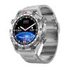 Chytré hodinky Lige N.01 Ultra stříbrné / NFC / GPS / AMOLED displej / řemínek nerez ocel / N-X04