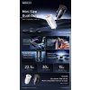 REMAX rychlonabíjecí duální adaptér do auta PD+ QC3.0 30W /  USB-A a USB-C / černý