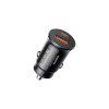 REMAX rychlonabíjecí duální adaptér do auta PD+ QC3.0 30W /  USB-A a USB-C / černý
