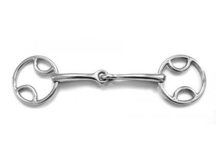 UDIDLO BEVEL JEDNOU LOMENÉ NEREZOVÉ SHIRES (Velikost udidla 10.5cm)