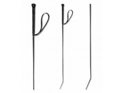 Bič jezdecký Waldhausen reflexní černý 90cm