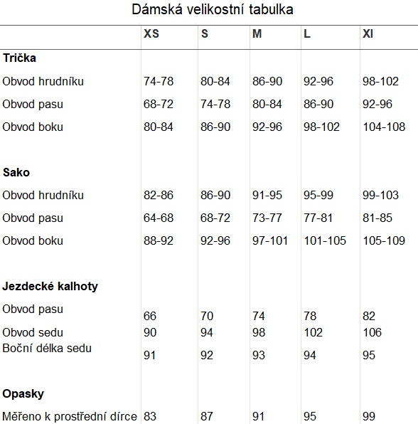 Equisoul_dámská_velikostní_tabulka_1