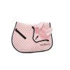 Luxury Saddle Pad and Ear Bonnet Set – Dusty Pink, Full