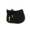 Luxury Saddle Pad and Ear Bonnet Set – Black, Full
