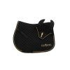Luxury Saddle Pad and Ear Bonnet Set – Black, Full