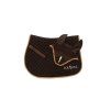 Luxury Saddle Pad and Ear Bonnet Set – Brown, Full