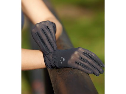Jezdecké rukavice ELT Sunny černé