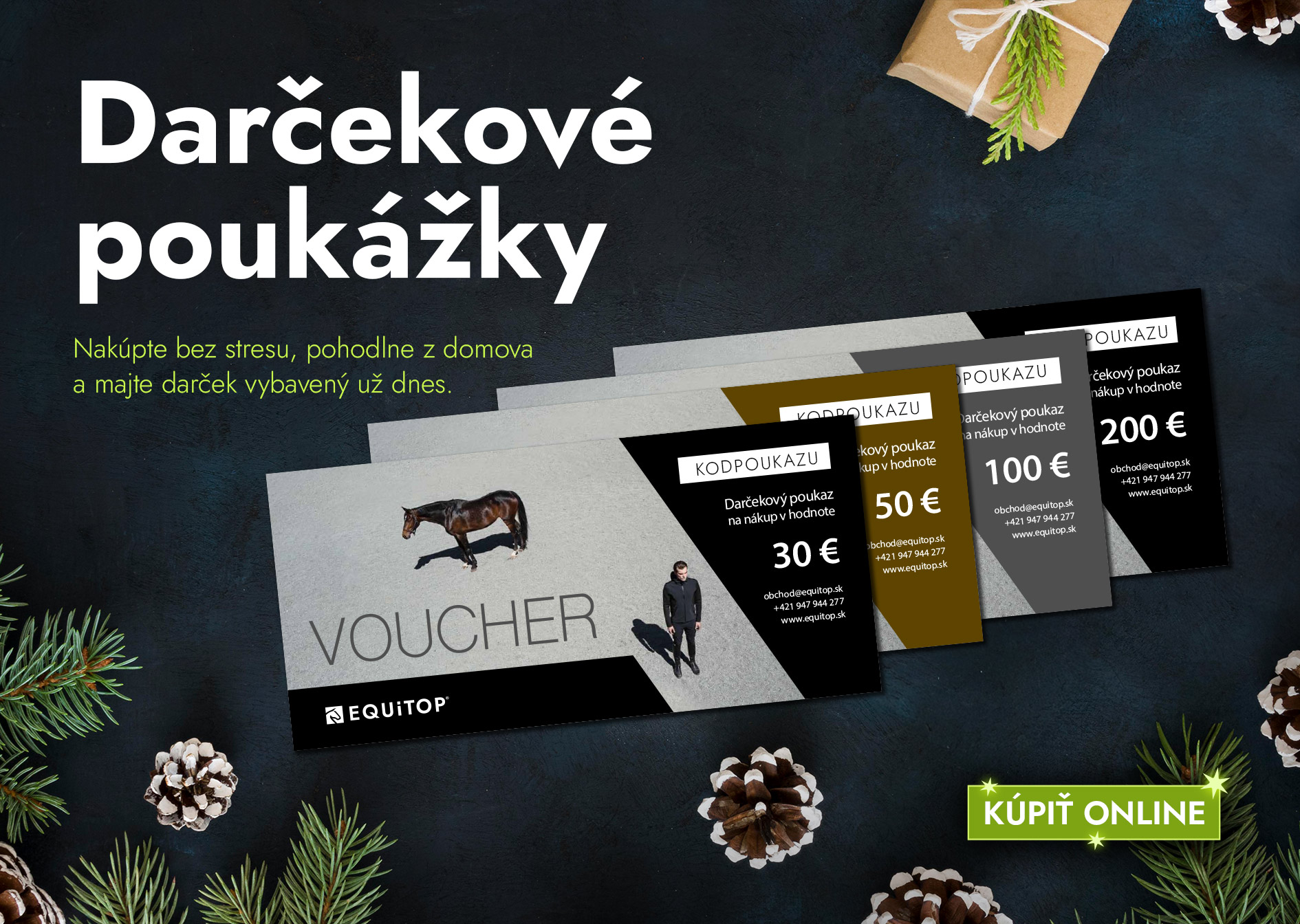 Darčekové poukážky