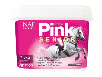 IN THE PINK SENIOR PROBIOTIKÁ S ÚČINKAMI PRE DOBRÚ KONDÍCIU STARŠÍCH KONÍ NAF
