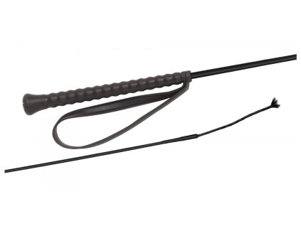 Jazdecký bičík gumová rúčka nylon Fleck