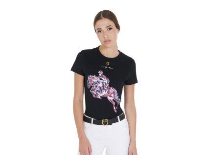 0037044 womens slim fit t shirt with jumping print etw00070 750