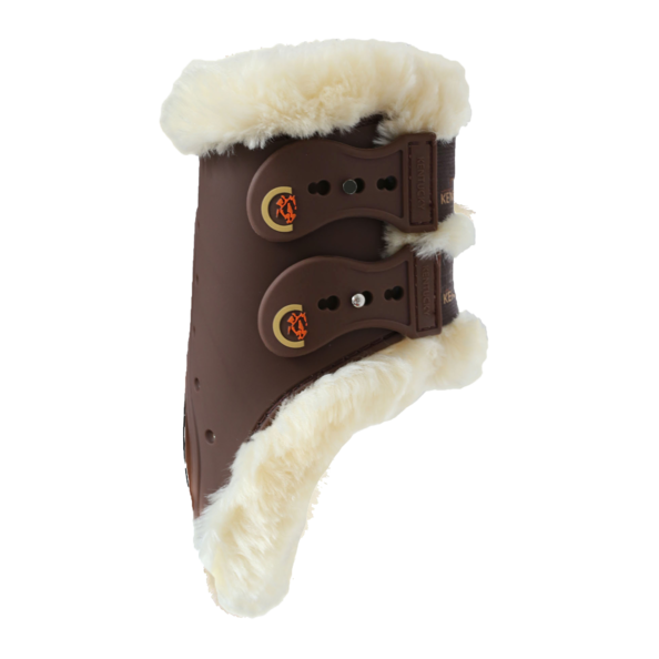 KENTUCKY PROFESIONAL HORSEWEAR PROTECTION KENTUCKY SHEEPSKIN FETLOCK BOOTS ELASTIC Farba: Brown