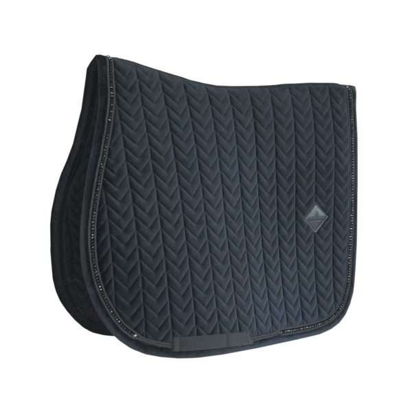 KENTUCKY PROFESIONAL HORSEWEAR PROTECTION KENTUCKY SADDLE PAD VELVET PEARLS JUMPING BLACK Farba: Black, Veľkosť: Full