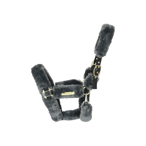 KENTUCKY PROFESIONAL HORSEWEAR PROTECTION KENTUCKY SHEEPSKIN SHIPPING HALTER COB Farba: Grey, Veľkosť: Cob