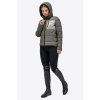 rg rg nylon quilted hooded puffer jacket green