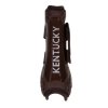 Gamaše predné tendon velcro Kentucky hnedé zozadu