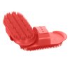plastic curry comb 10696 c red 1