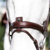 grained flash noseband bridle with reins (1)