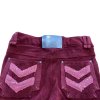 hw kids knitted cord breeches wine