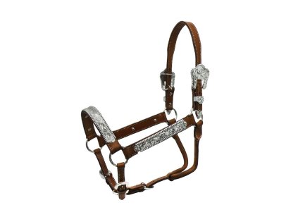 Kožená halter ohlávka Pool's, brown