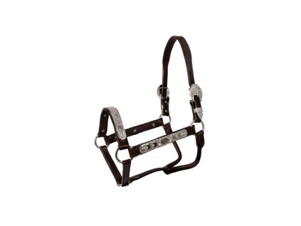 Kožená ohlávka Show Pool's, Brown